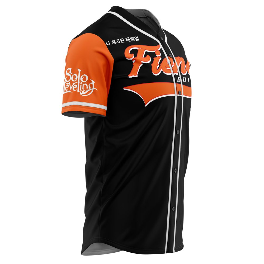 Alternative view of Fiend Guild Solo Leveling Baseball Jersey