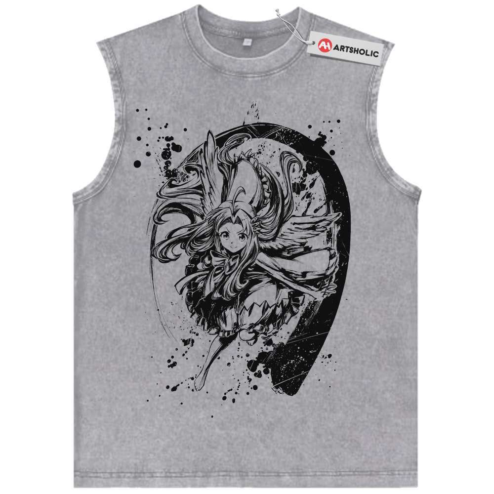 Alternative view of Filo Tank Top, The Rising of the Shield Hero Tank Top, Anime Tank Top, Vintage Tank Top