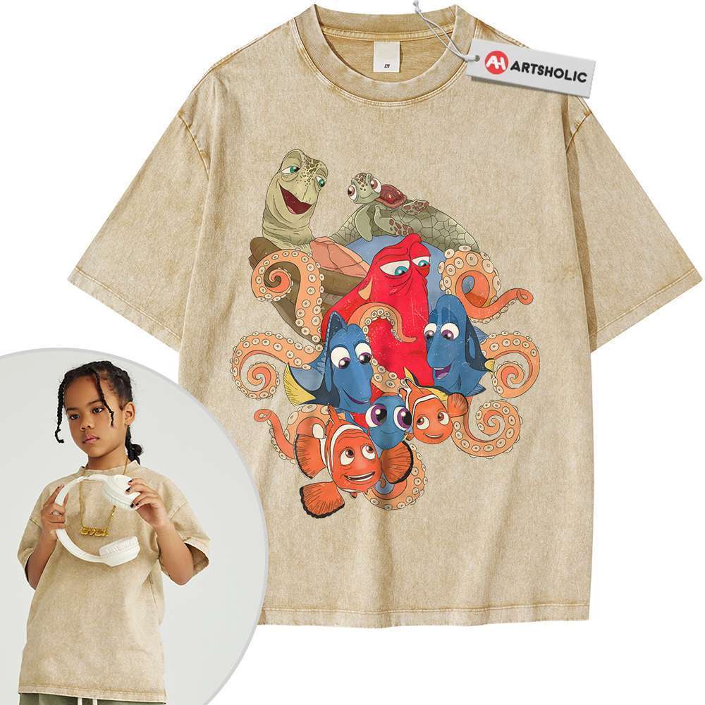 Alternative view of Finding Nemo Shirt For Kids, Finding Dory Shirt For Kids, Animated Shirt For Kids, Vintage T-Shirt For Kids
