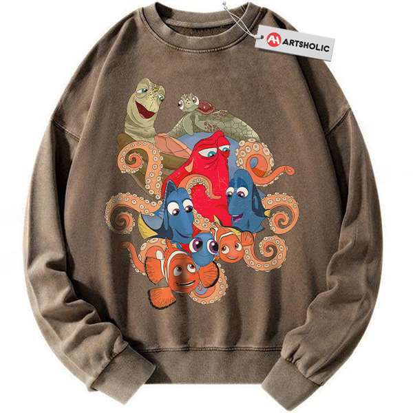 Alternative view of Finding Nemo Sweatshirt, Finding Dory Sweatshirt, Animated Sweatshirt, Vintage Sweatshirt