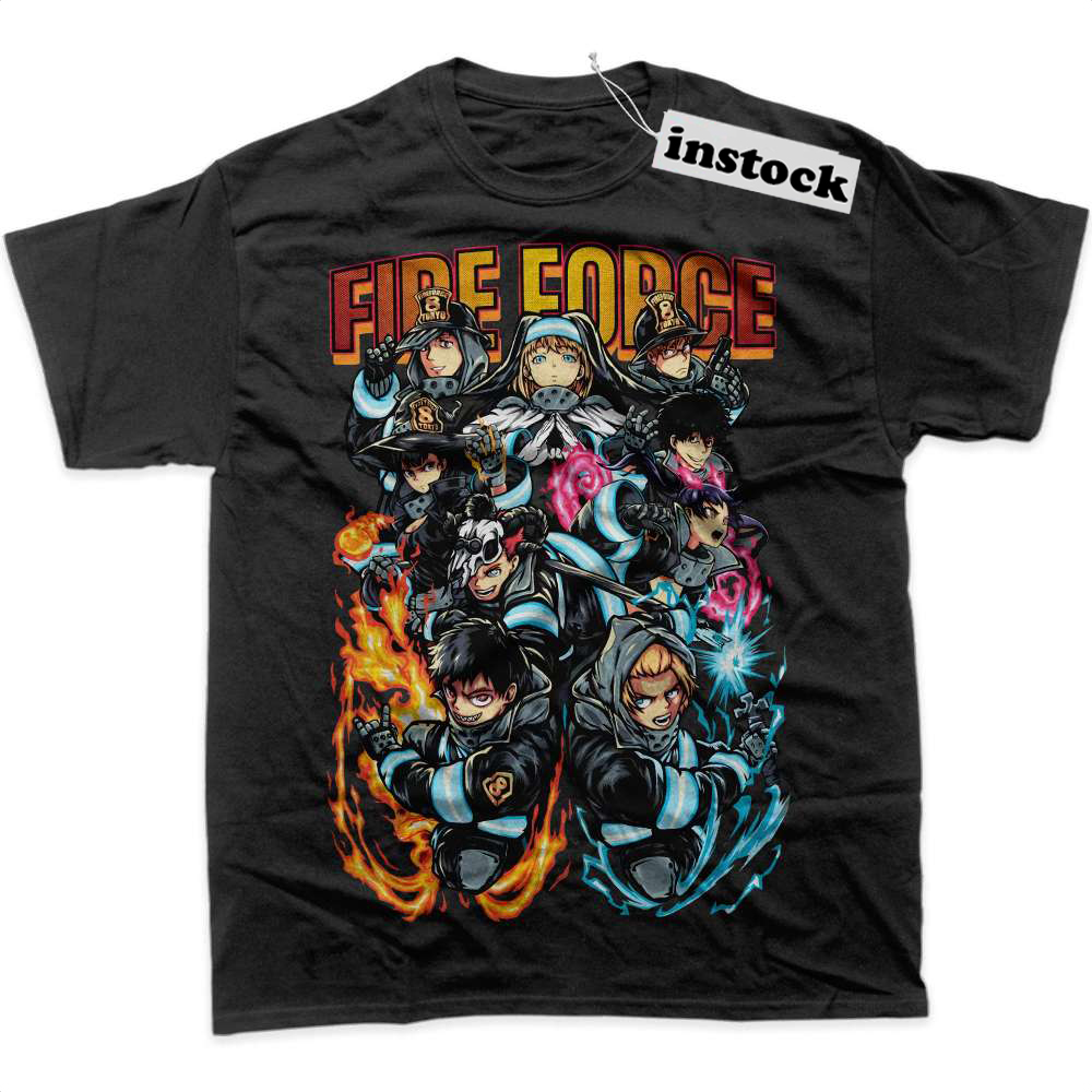 Fire Force Shirt, Anime Shirt, Graphic T-Shirt