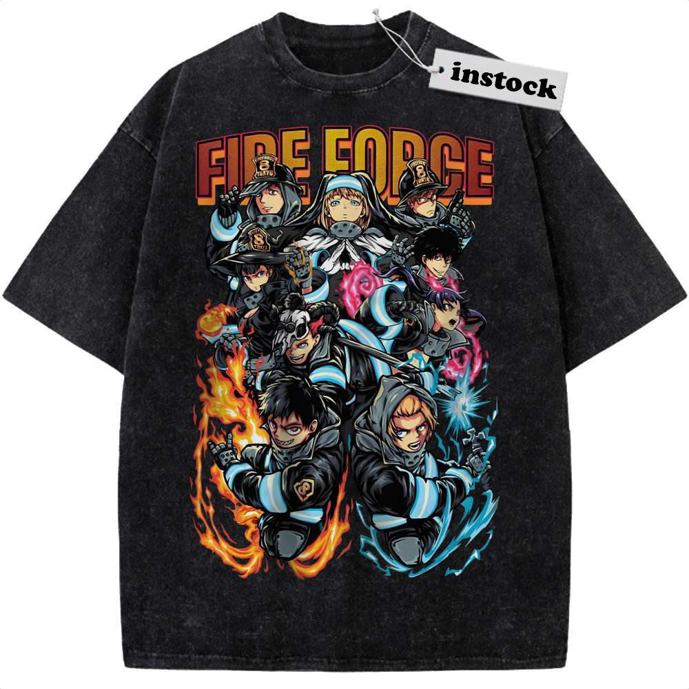 Fire Force Shirt, Anime Shirt, Vintage T-Shirt