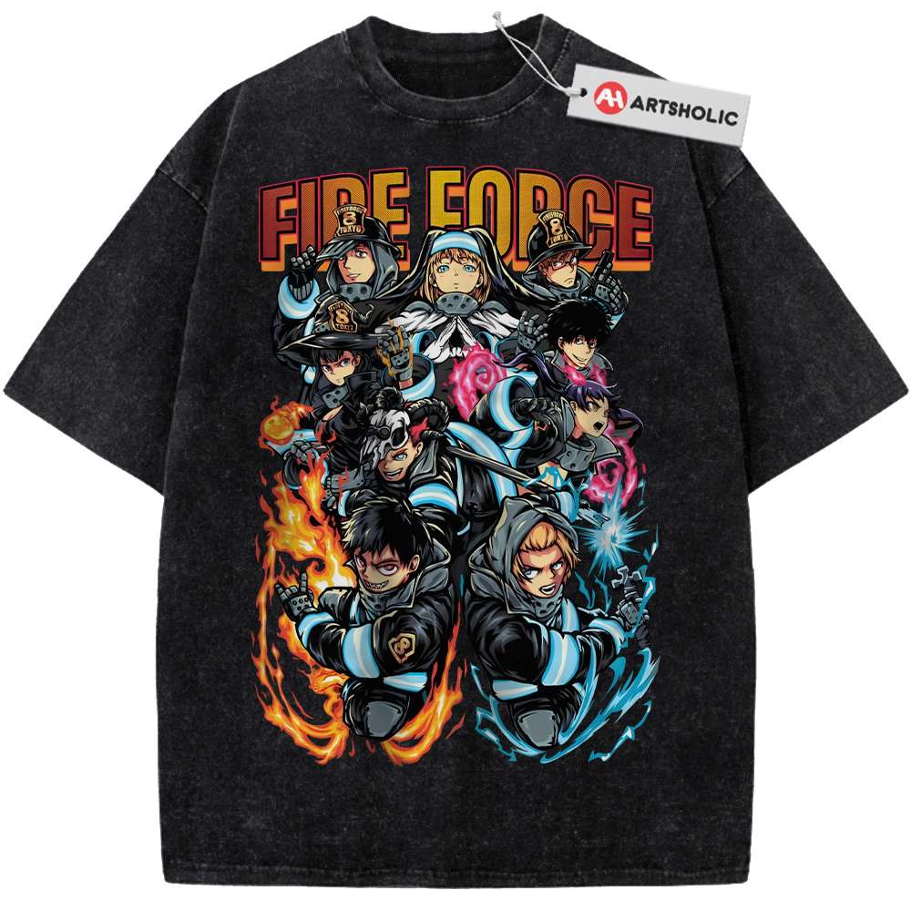 Fire Force Shirt, Anime Shirt, Vintage T-Shirt