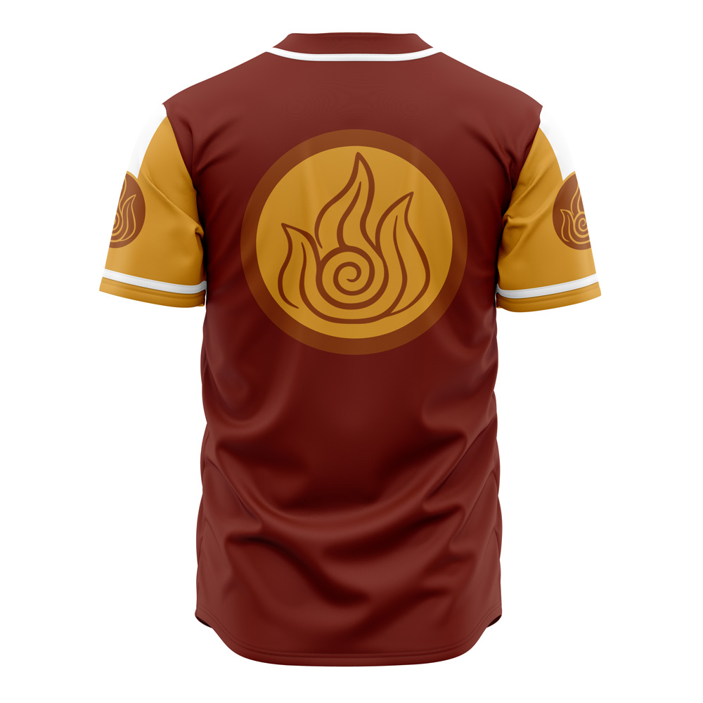 Alternative view of Firebenders Avatar The Last Airbender Baseball Jersey