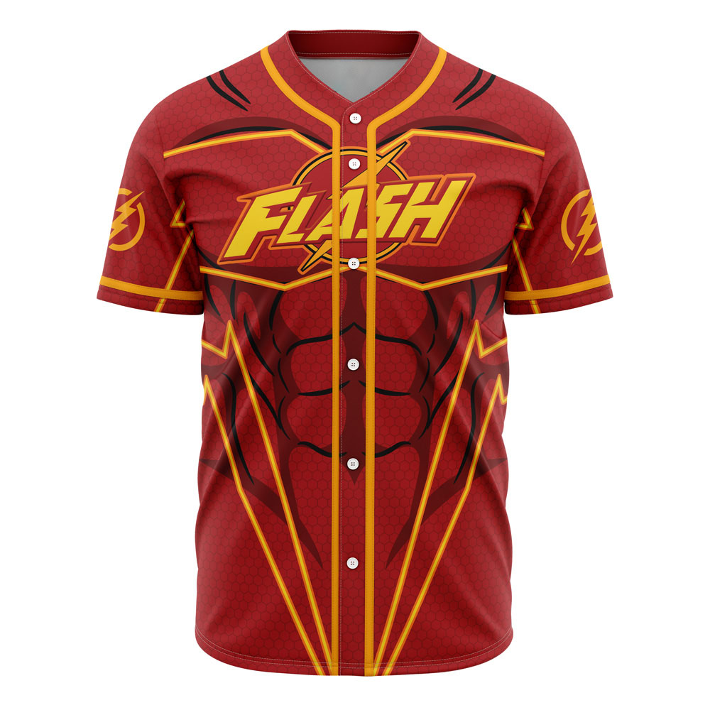 Flash DC Comics Custom Baseball Jersey - Otaku Hall