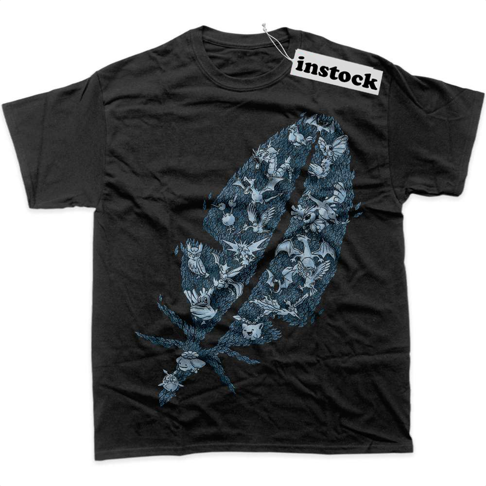 Flying-Type Pokemon Shirt, Anime Shirt, Graphic T-Shirt