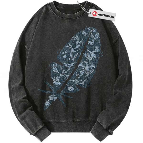 Flying-Type Pokemon Sweatshirt, Anime Sweatshirt, Vintage Sweatshirt