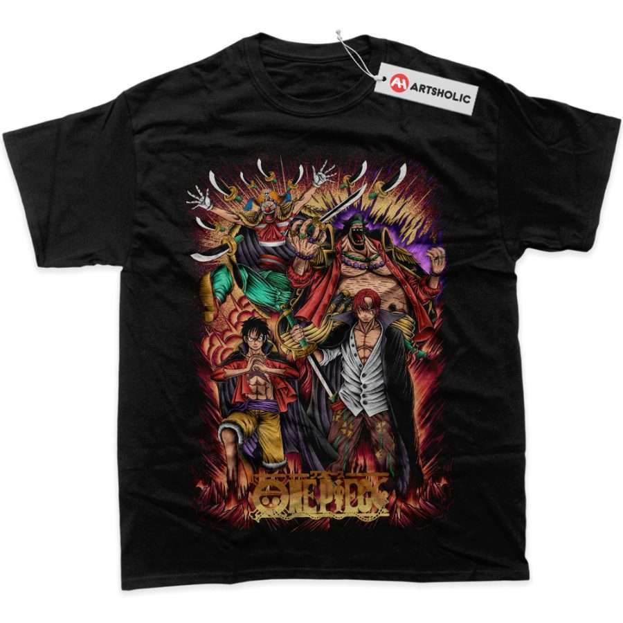 Alternative view of Four Emperors One Piece Shirt, Anime Shirt, Graphic Tee