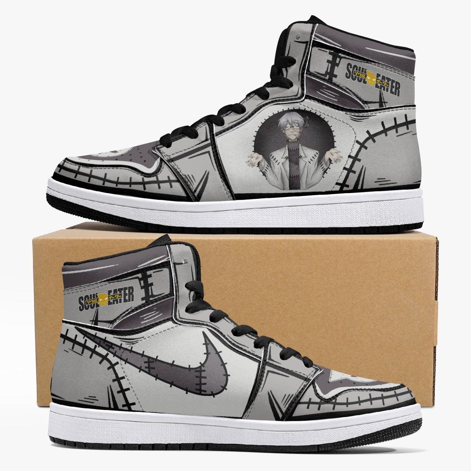 Franken Stein Soul Eater Custom Sneaker Mid 1 Basketball Shoes - Otaku Hall