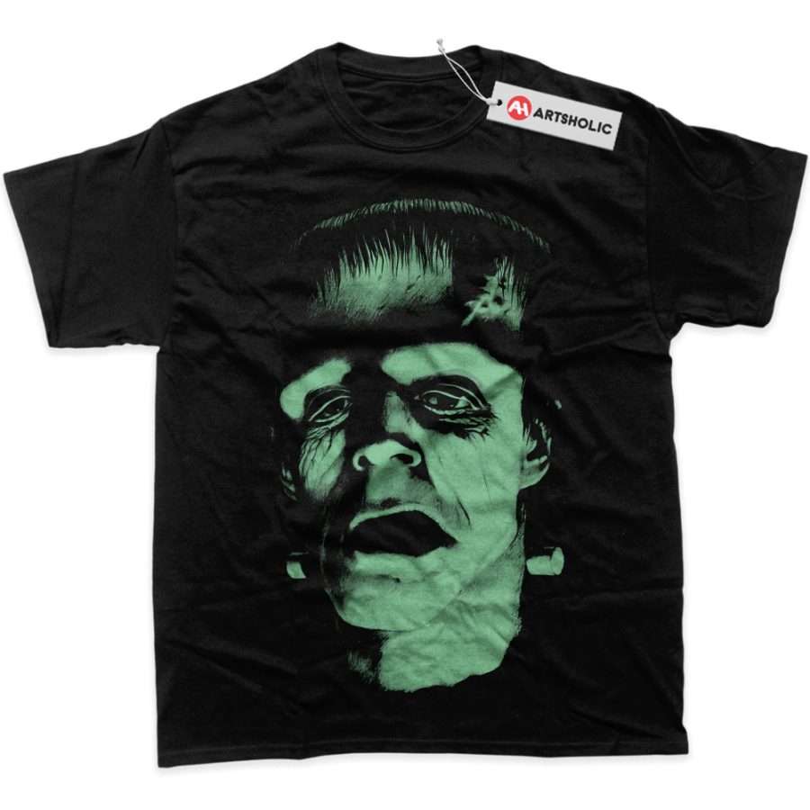 Alternative view of Frankenstein Shirt, Halloween Shirt, Horror Shirt, Graphic T-Shirt