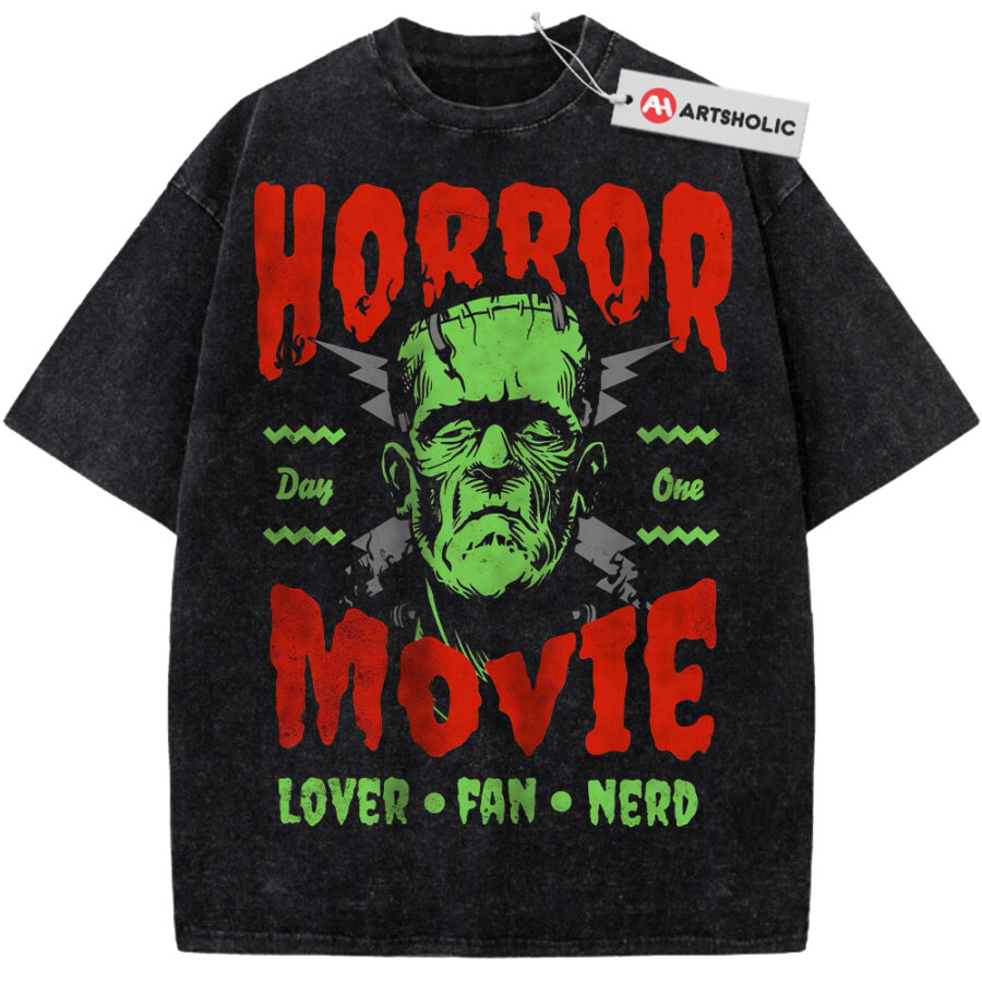 Alternative view of Frankenstein Shirt, Horror Movie Shirt, Halloween Shirt, Vintage Tee