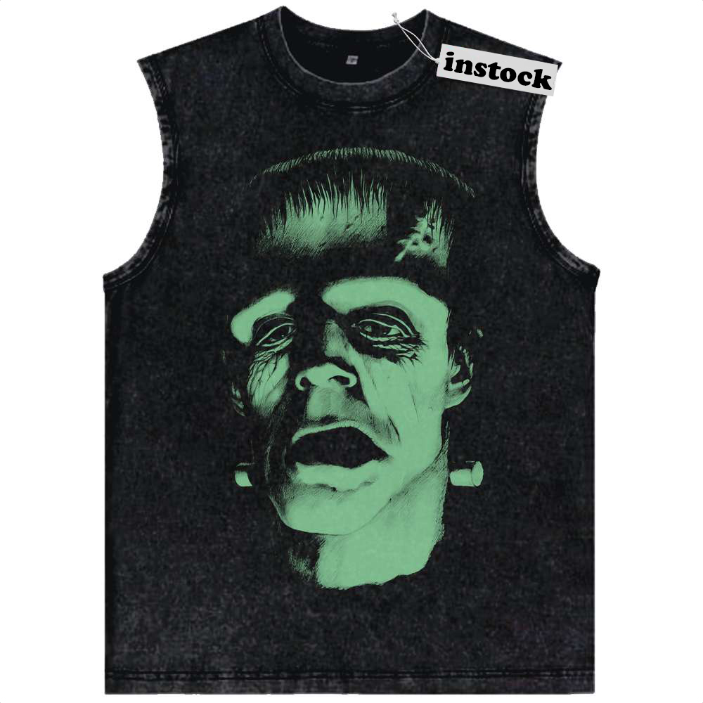 Frankenstein Tank Top, Halloween Tank Top, Horror Tank Top, Vintage Tank Top