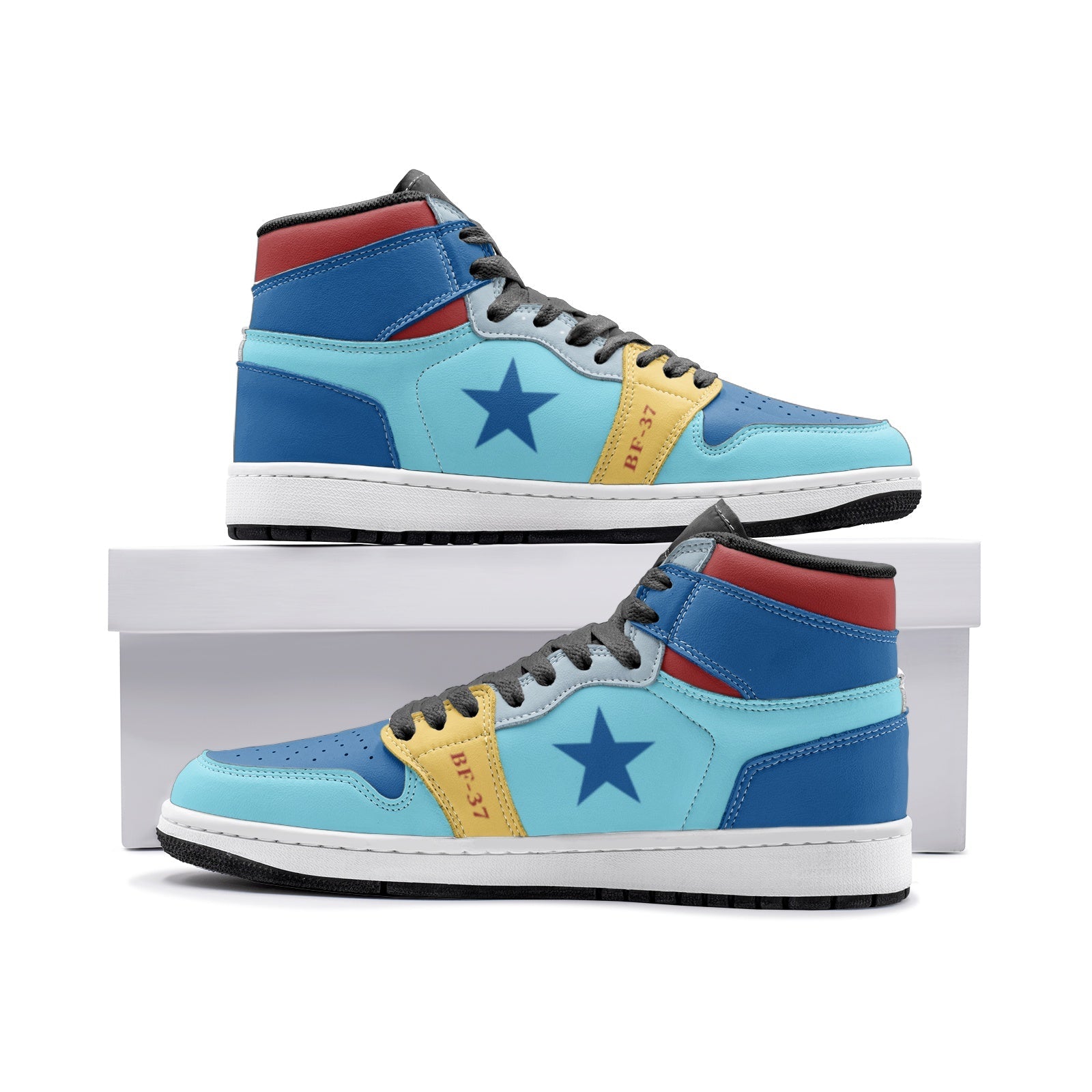 Franky One Piece Custom Sneaker Mid 1 Basketball Shoes - Otaku Hall