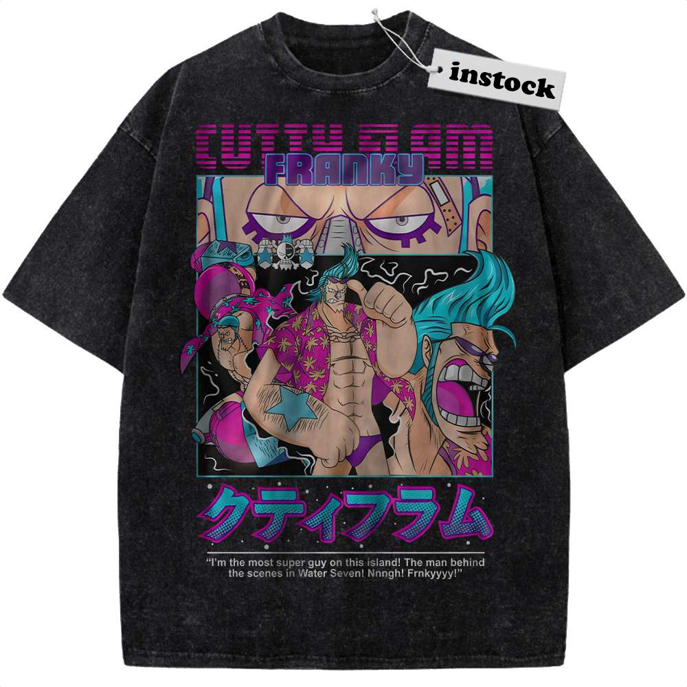 Franky Shirt, One Piece Shirt, Anime Shirt, Vintage T-Shirt