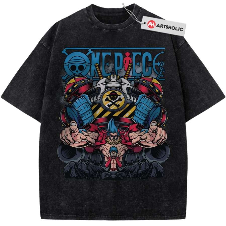 Alternative view of Franky Shirt, One Piece Shirt, Anime Shirt, Vintage Tee