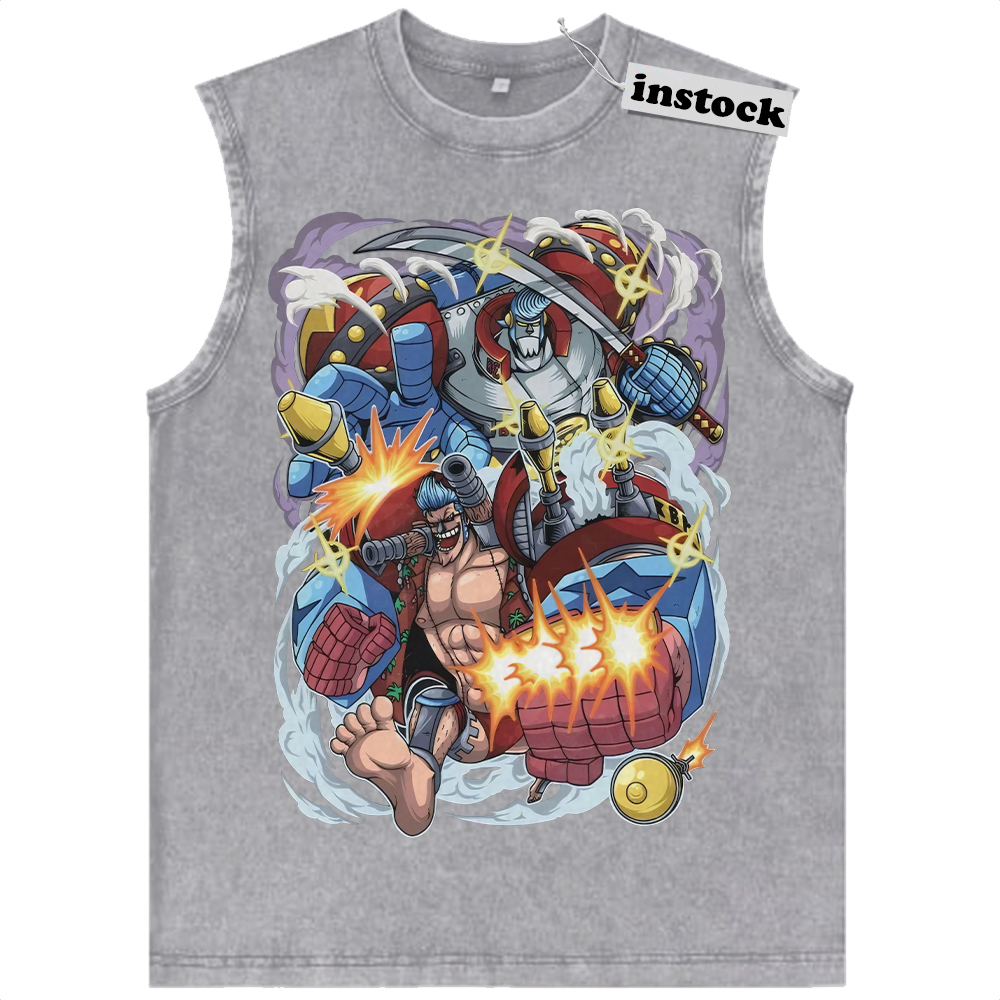 Franky Tank Top, One Piece Tank Top, Anime Tank Top, Vintage Tank Top
