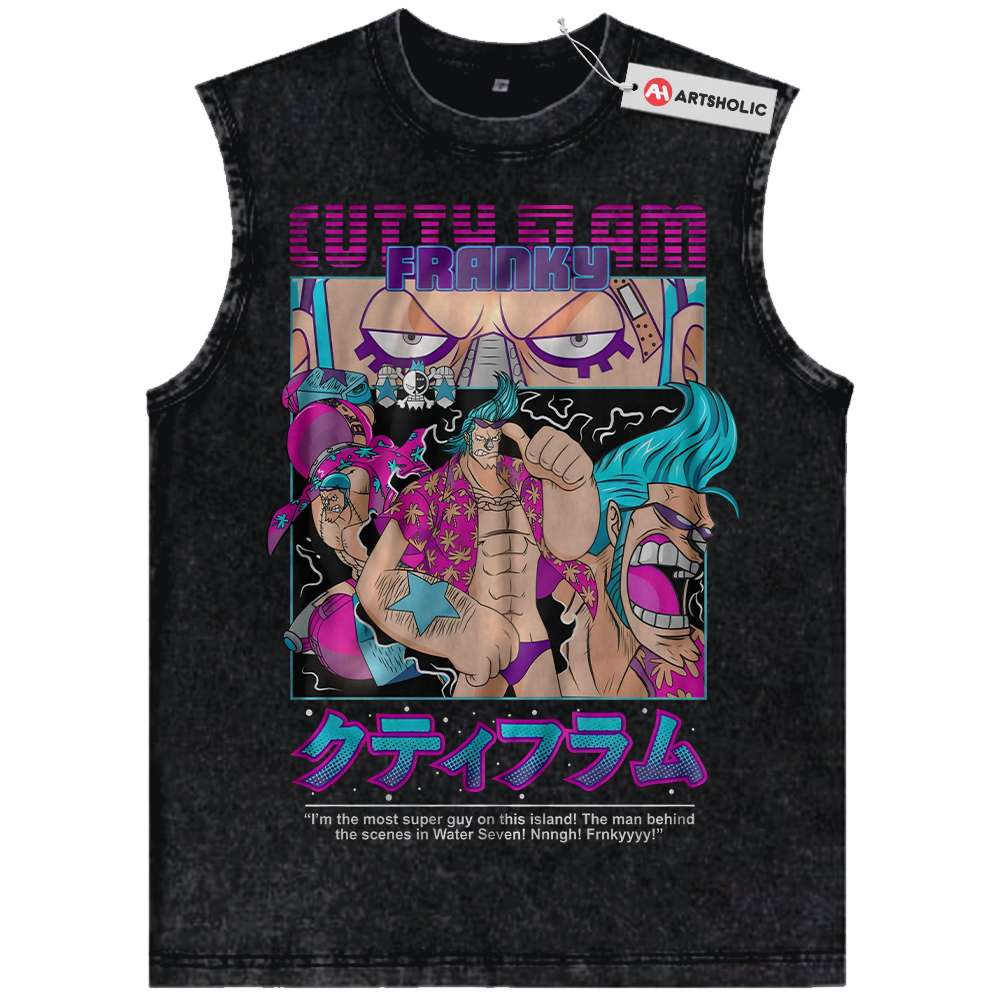 Franky Tank Top, One Piece Tank Top, Anime Tank Top, Vintage Tank Top