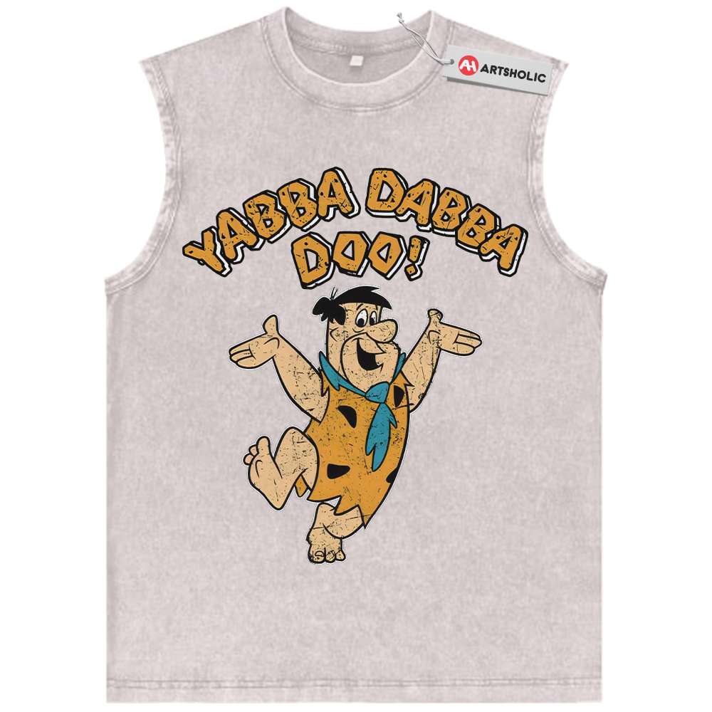 Alternative view of Fred Flintstone Tank Top, The Flintstones Tank Top, Animated Tank Top, Vintage Tank Top