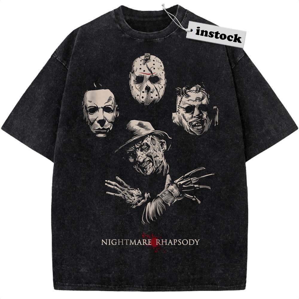 Freddy Kruege Shirt, Jason Voorhees Shirt, Michael Myers Shirt, Leatherface Shirt, Halloween Shirt, Horror Shirt, Vintage T-Shirt