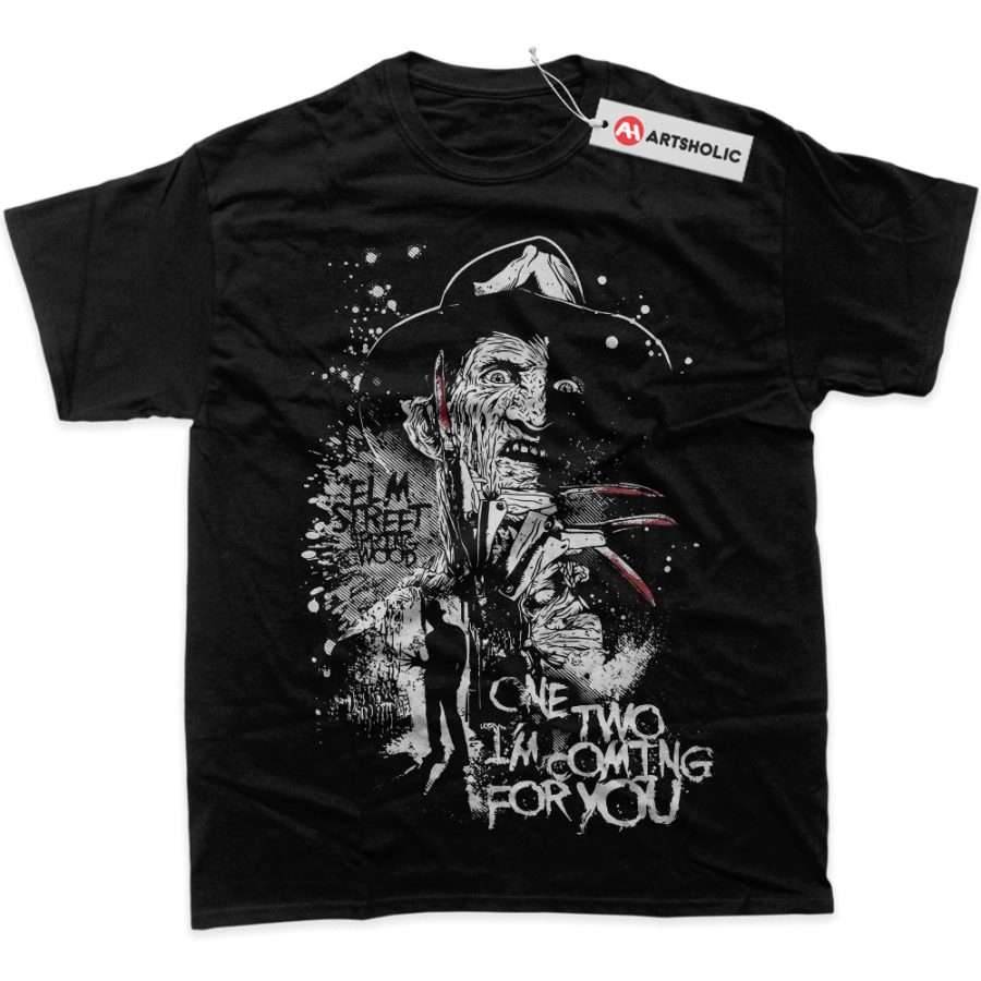 Alternative view of Freddy Krueger Shirt, A Nightmare on Elm Street Shirt, Halloween Shirt, Horror Shirt, Graphic T-Shirt