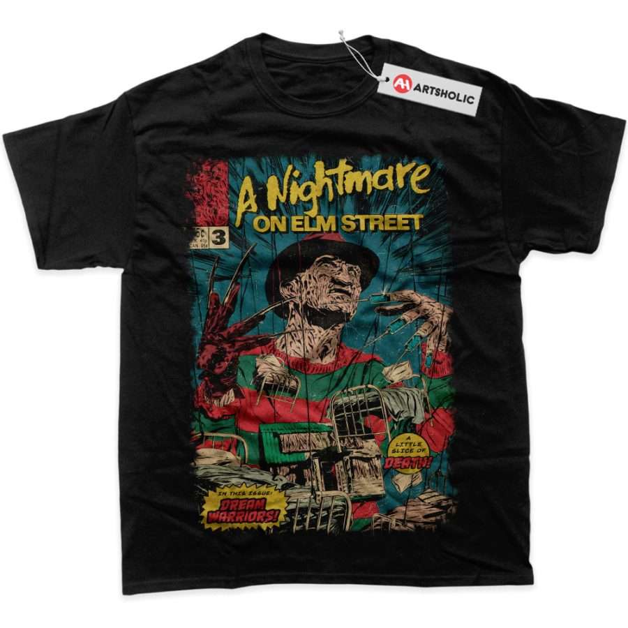 Alternative view of Freddy Krueger Shirt, A Nightmare on Elm Street Shirt, Halloween Shirt, Horror Shirt, Graphic Tee