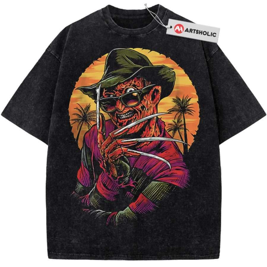 Alternative view of Freddy Krueger Shirt, A Nightmare on Elm Street Shirt, Halloween Shirt, Horror Shirt, Vintage T-Shirt