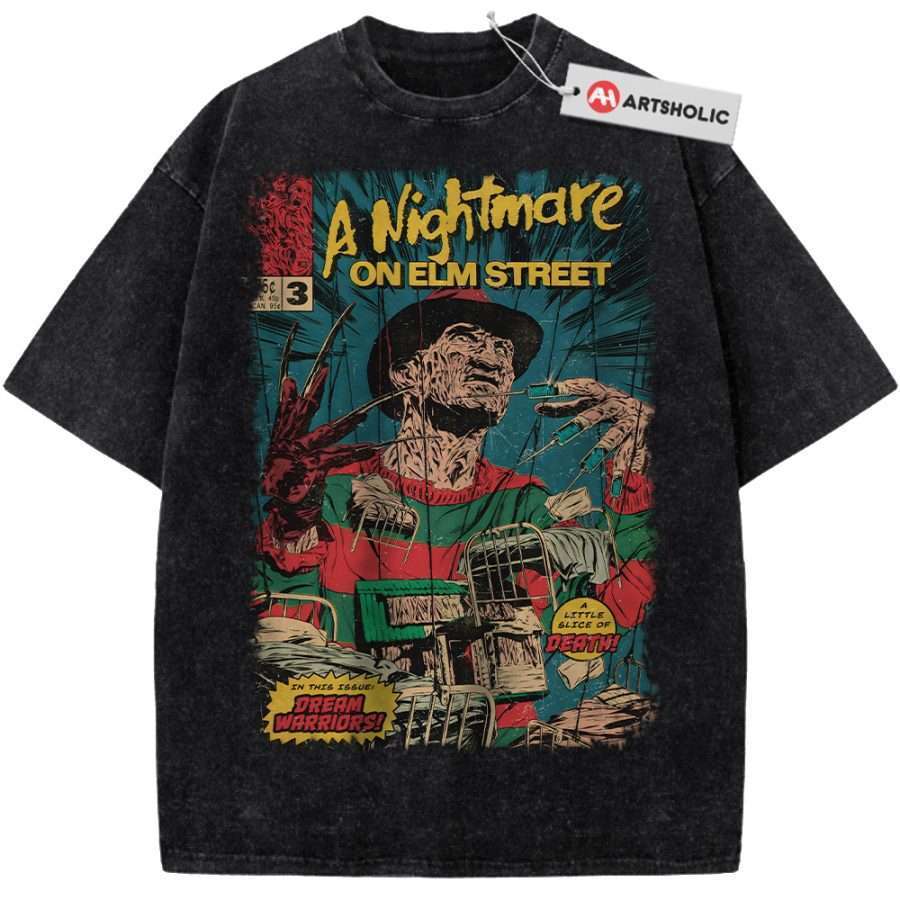 Alternative view of Freddy Krueger Shirt, A Nightmare on Elm Street Shirt, Halloween Shirt, Horror Shirt, Vintage Tee