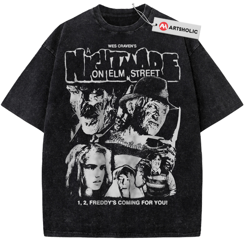 Freddy Krueger Shirt, A Nightmare on Elm Street Shirt, Horror Movie Shirt, Halloween Shirt, Vintage T-Shirt