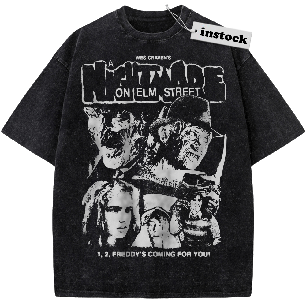 Freddy Krueger Shirt, A Nightmare on Elm Street Shirt, Horror Movie Shirt, Halloween Shirt, Vintage T-Shirt