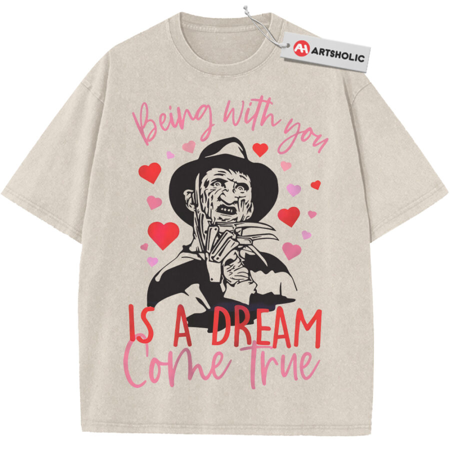 Alternative view of Freddy Krueger Shirt, A Nightmare on Elm Street Shirt, Horror Movie Shirt, Valentine's Day Shirt, Vintage T-Shirt