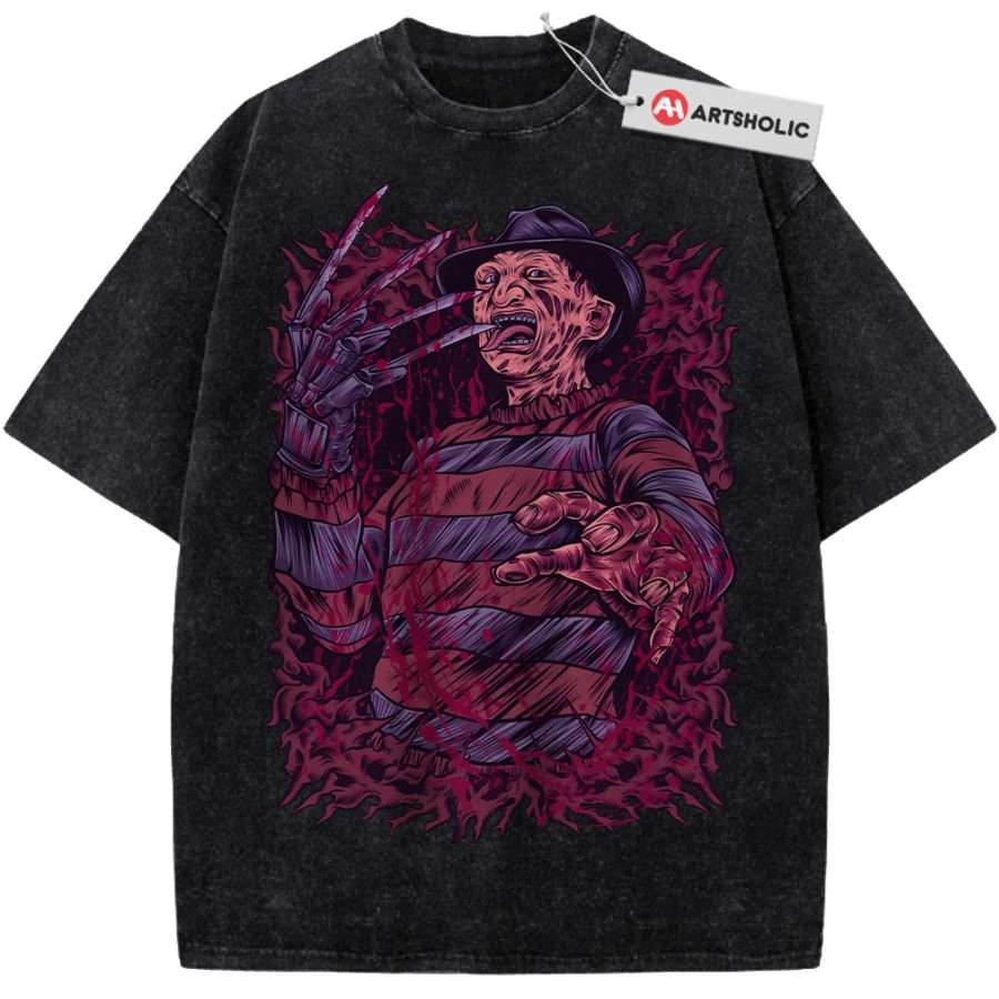 Alternative view of Freddy Krueger Shirt, A Nightmare on Elm Street Shirt, Horror Movie Shirt, Vintage T-Shirt