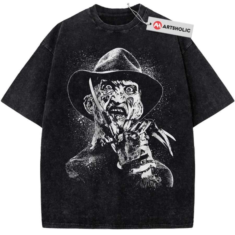 Alternative view of Freddy Krueger Shirt, A Nightmare on Elm Street Shirt, Horror Movie Shirt, Vintage Tee