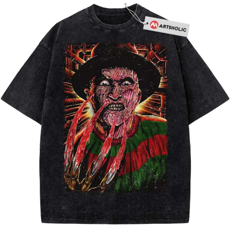 Alternative view of Freddy Krueger Shirt, A Nightmare on Elm Street Shirt, Horror Movie Shirt, Vintage Tee