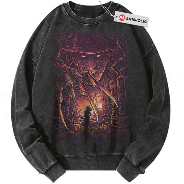 Freddy Krueger Sweatshirt, A Nightmare on Elm Street Sweatshirt, Halloween Sweatshirt, Horror Sweatshirt, Vintage Sweater