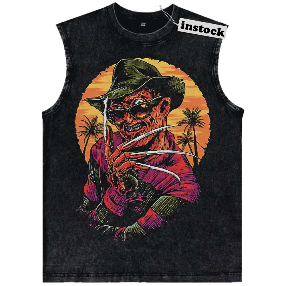 Freddy Krueger Tank Top, A Nightmare on Elm Street Tank Top, Halloween Tank Top, Horror Tank Top, Vintage Tank Top
