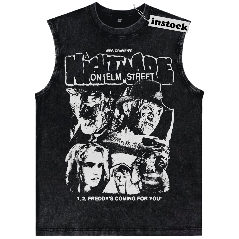 Freddy Krueger Tank Top, A Nightmare on Elm Street Tank Top, Horror Movie Tank Top, Halloween Tank Top, Vintage Tank Top