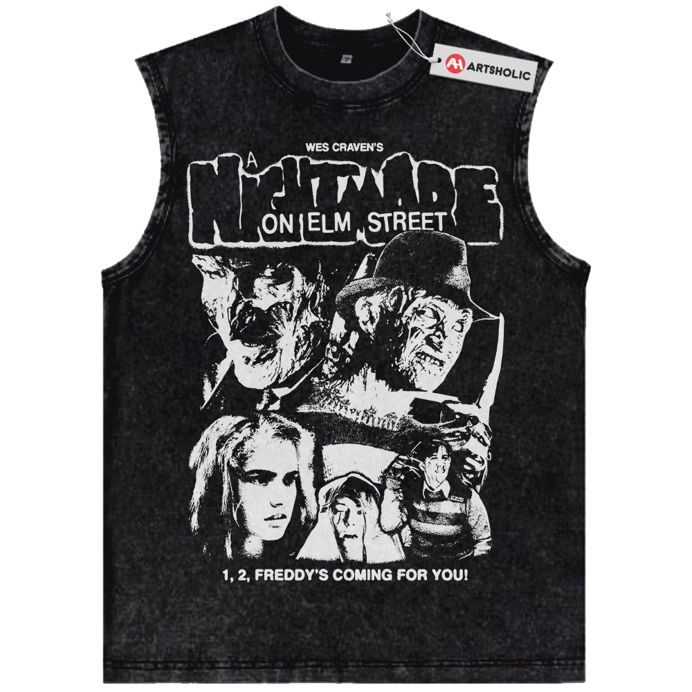 Freddy Krueger Tank Top, A Nightmare on Elm Street Tank Top, Horror Movie Tank Top, Halloween Tank Top, Vintage Tank Top