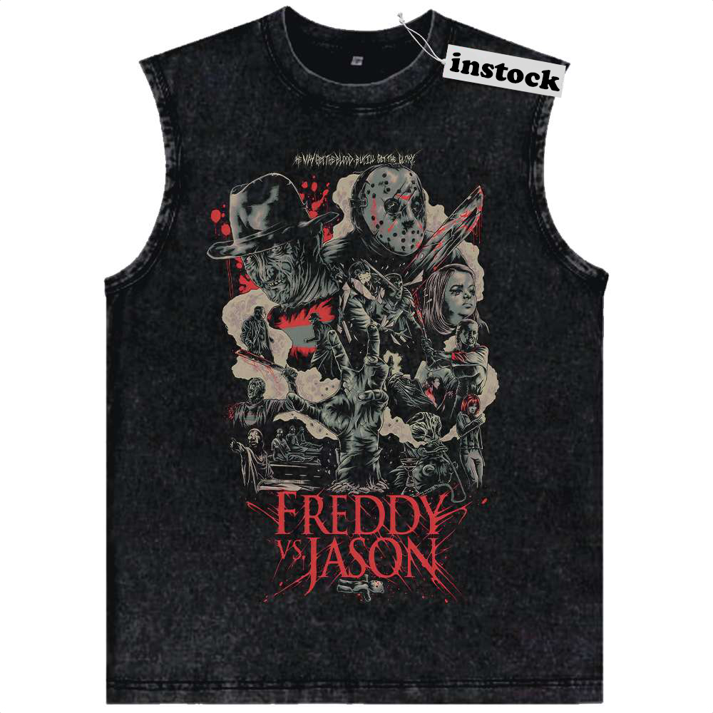 Freddy Krueger Tank Top, Jason Voorhees Tank Top, Horror Tank Top, Halloween Tank Top, Vintage Tank Top