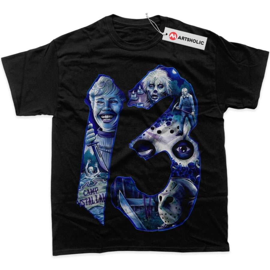 Alternative view of Friday the 13th Shirt, Halloween Shirt, Horror Shirt, Graphic T-Shirt