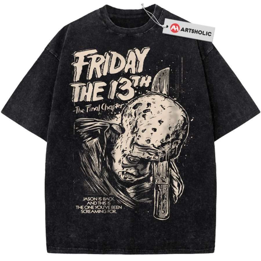 Alternative view of Friday the 13th Shirt, Halloween Shirt, Horror Shirt, Vintage T-Shirt
