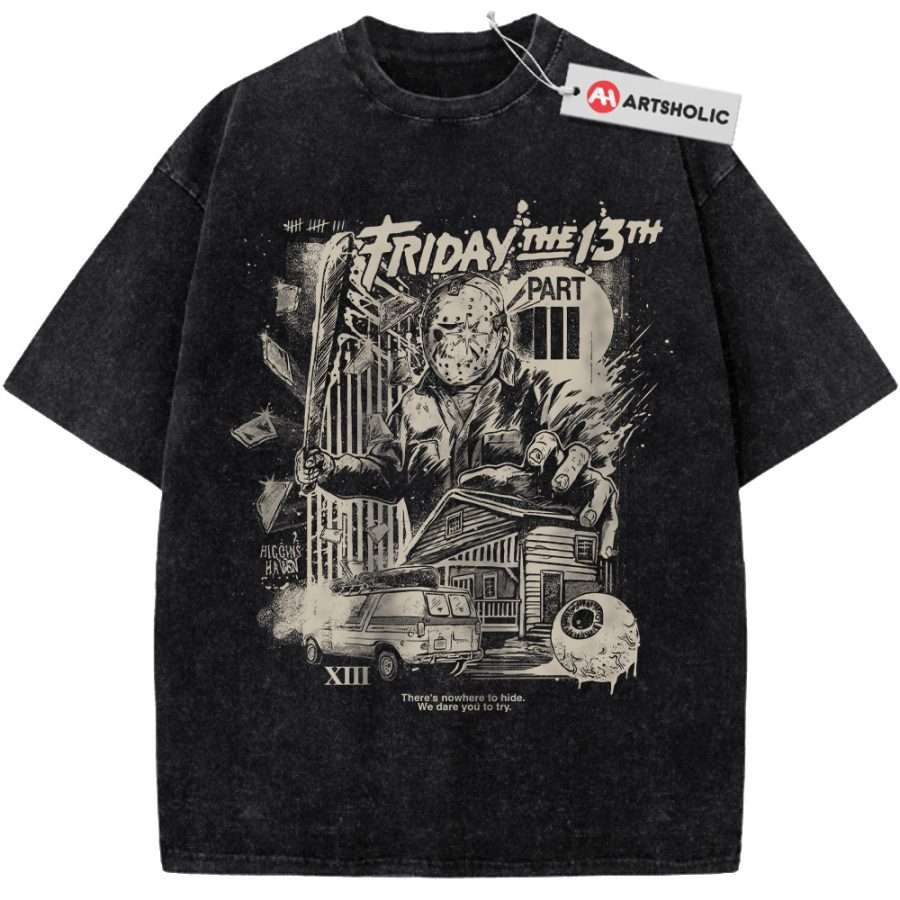 Alternative view of Friday the 13th Shirt, Halloween Shirt, Horror Shirt, Vintage T-Shirt