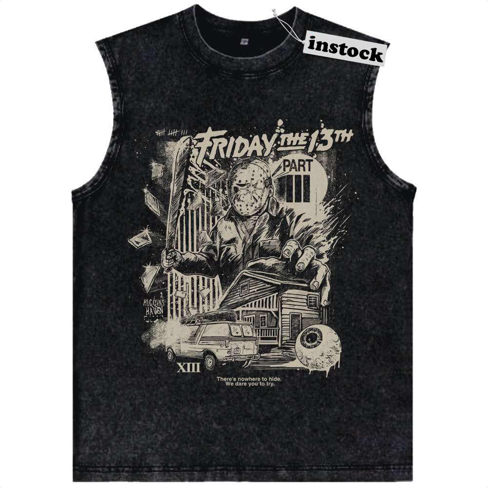 Friday the 13th Tank Top, Halloween Tank Top, Horror Tank Top, Vintage Tank Top