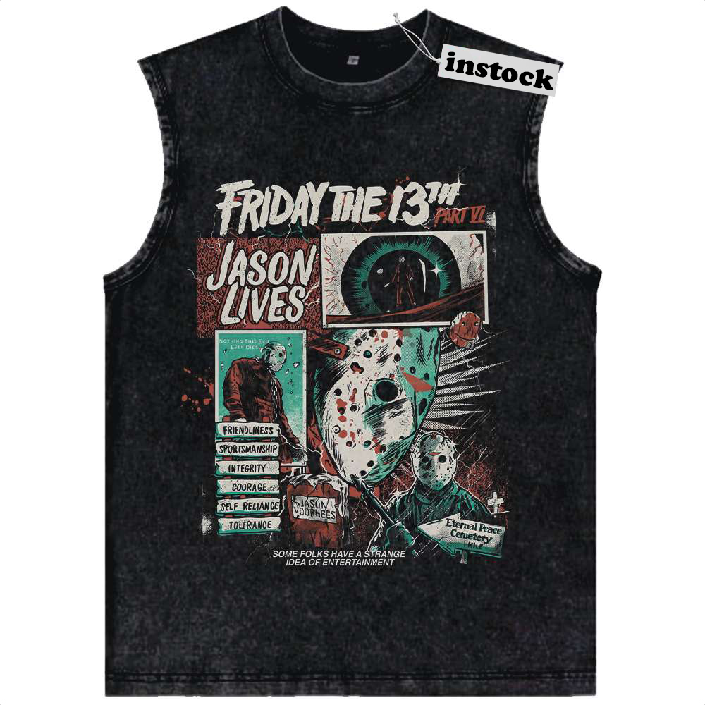 Friday the 13th Tank Top, Halloween Tank Top, Horror Tank Top, Vintage Tank Top