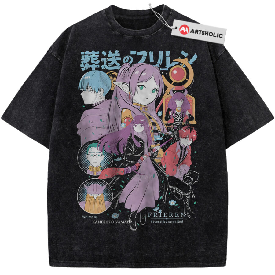 Alternative view of Frieren: Beyond Journey's End Shirt, Anime Shirt, Vintage T-Shirt