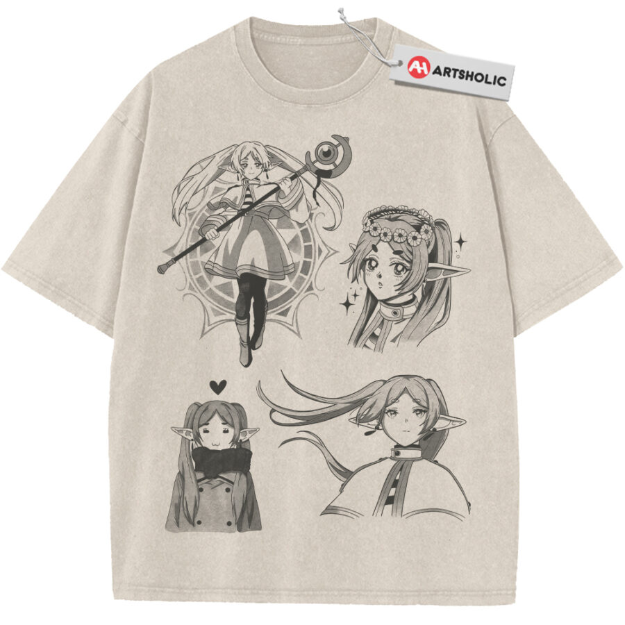 Alternative view of Frieren: Beyond Journey's End Shirt, Anime Shirt, Vintage T-Shirt