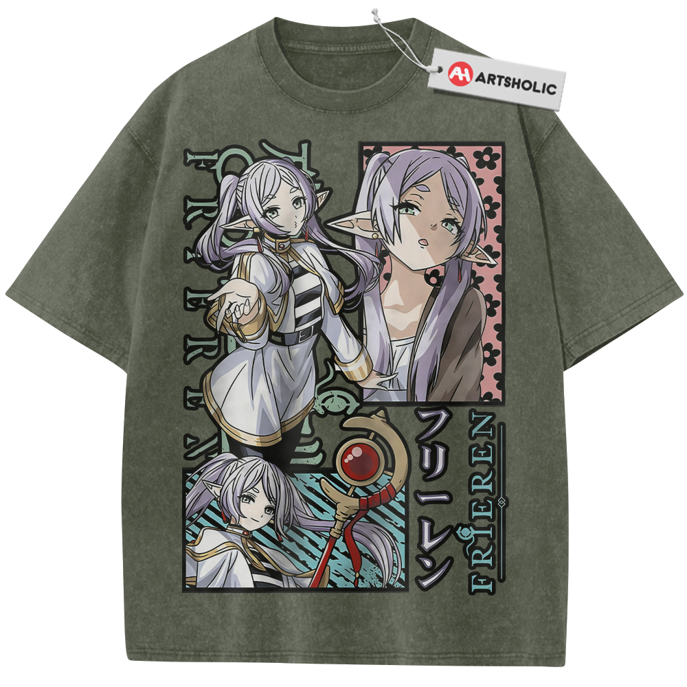 Alternative view of Frieren: Beyond Journey's End Shirt, Anime Shirt, Vintage Tee