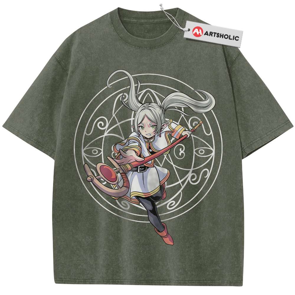Alternative view of Frieren: Beyond Journey's End Shirt, Anime Shirt, Vintage Tee