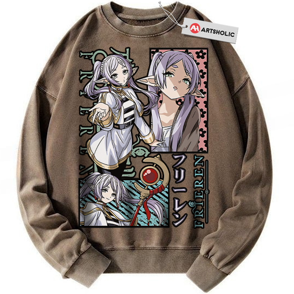 Alternative view of Frieren: Beyond Journey's End Sweatshirt, Anime Sweatshirt, Vintage Sweater