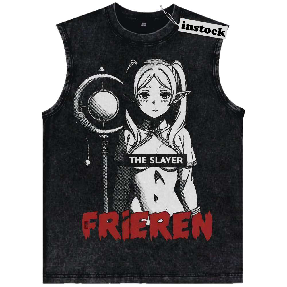 Frieren: Beyond Journey's End Tank Top, Anime Tank Top, Vintage Tank Top