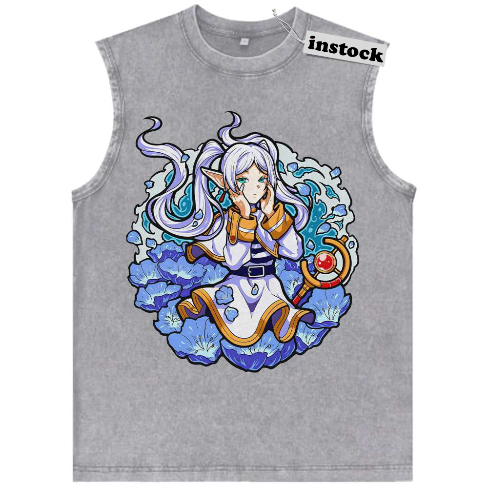Frieren: Beyond Journey's End Tank Top, Anime Tank Top, Vintage Tank Top